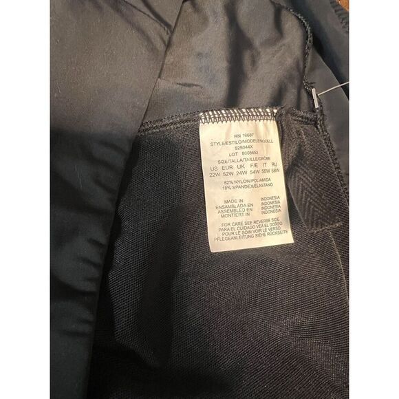 Swim Solutions Plus Size Swim Shorts, Style 525044X, Black, 22W,  MSRP $64. NWT! - Picture 7 of 9